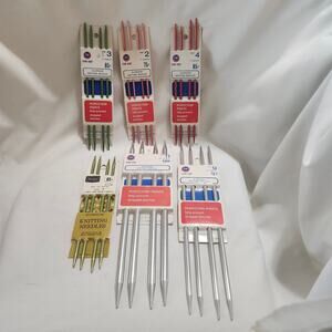 6 Sets 4  Doublepoint Knitting Needles 2 3 4 7 9 11 B21
